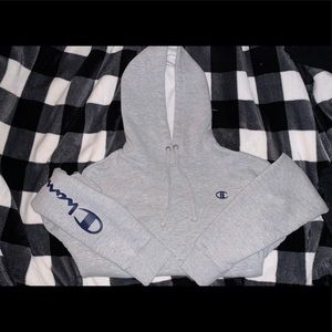 Champion crop hoodie